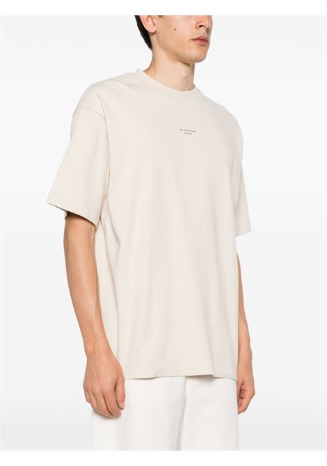 T-shirt le t-shirt slogan in beige Drole de monsieur - uomo DROLE DE MONSIEUR | PERMTS202CO002MT